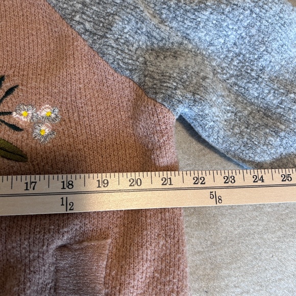 Anthropologie Maeve Jacket Small Varsity Embroidered Bomber Soft READ - Picture 3 of 10